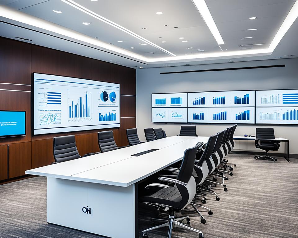 Boardrooms with advanced audiovisual systems