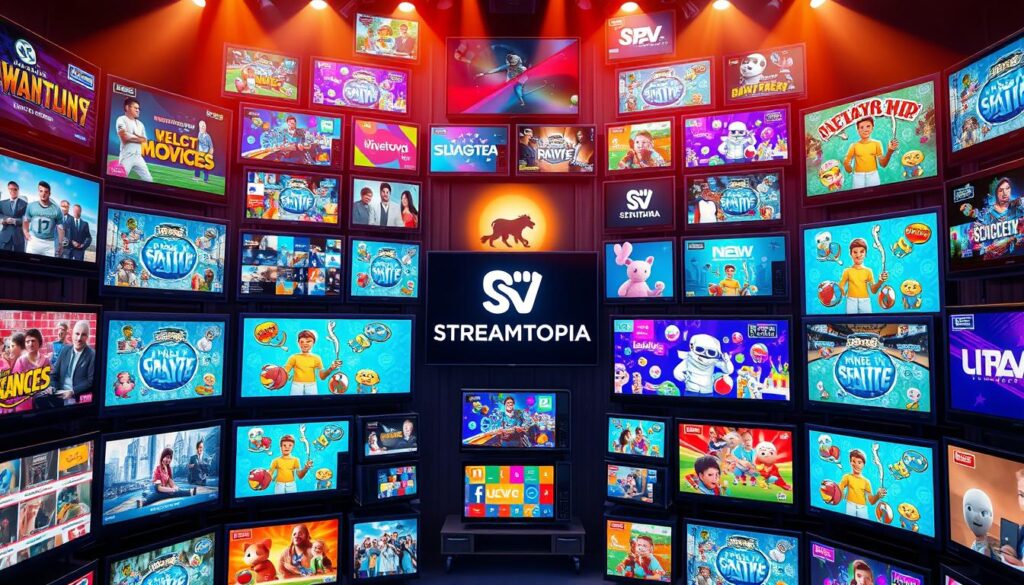 large selection of channels