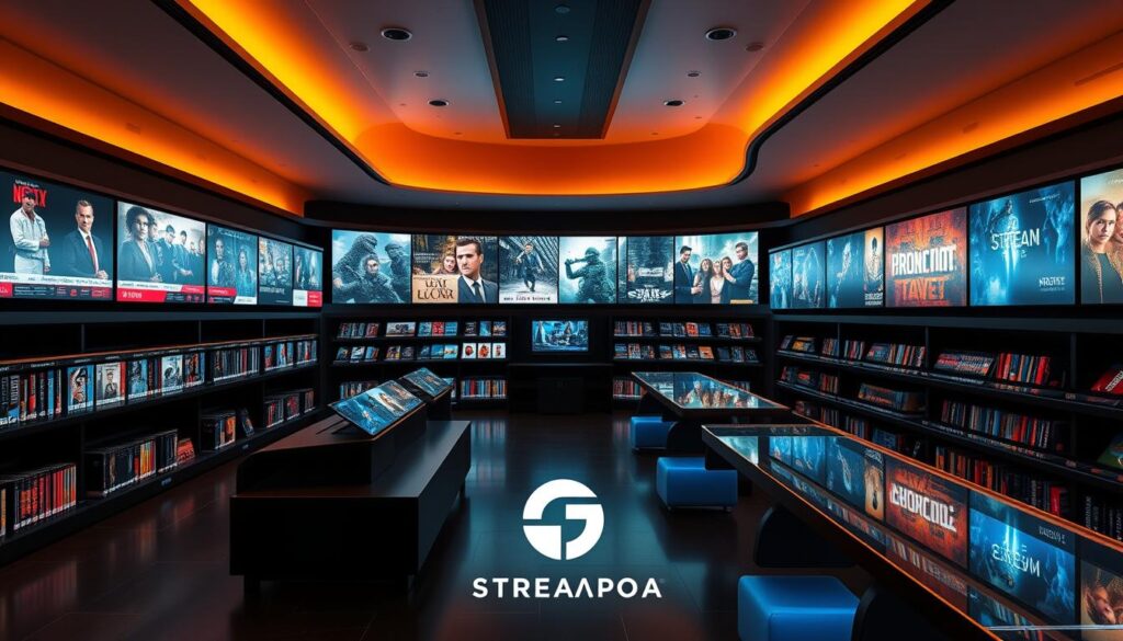 video-on-demand library